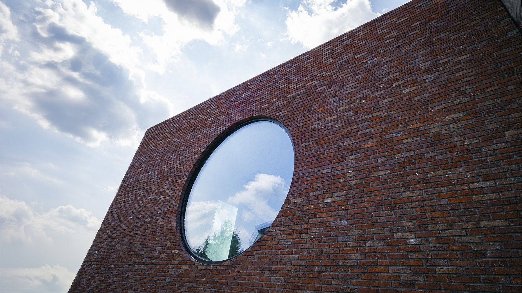 An opening in the brick plane